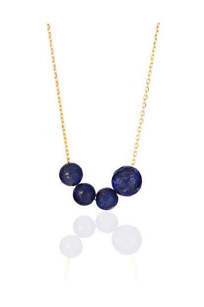 Azuris Silver Kadin 925 Ayar Gumus Lapis Lazuli Tasli Kolye Trendyol