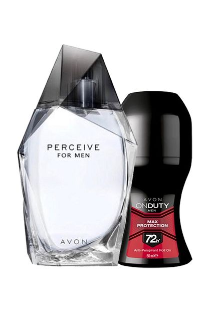Avon Perceive Edt 100ml Erkek Parfum On Duty 72 Saat Etkili Erkek Rollon 50ml Trendyol