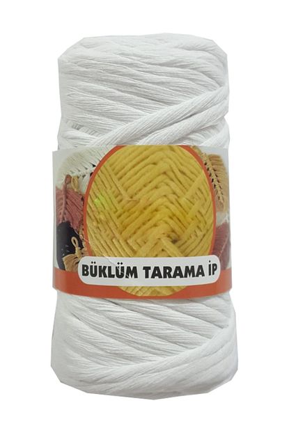 Sidentra Buklum Pamuk Makrome Ipi Tarama Ipi Ham 250 Gram Beyaz Trendyol