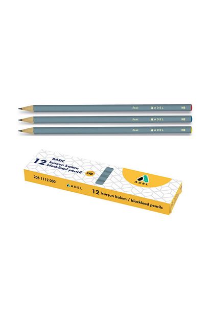 adel basic yuvarlak kursun kalem 72