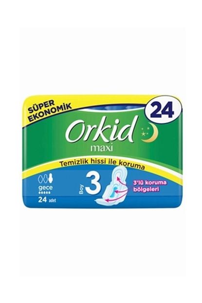 Orkid Maxi 3 Gece Hijyenik Ped 4 6 Paket 144 Adet Trendyol
