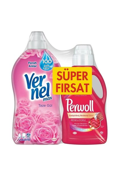 Vernel Max Taze Gul 1440 Ml Perwoll Renkli Camasir Deterjani Trendyol