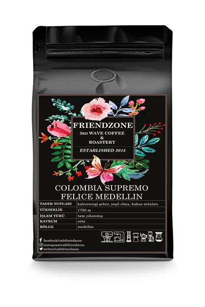 Cafe Friendzone 3rd Wave Coffee Roastery Colombia Kolombiya Yoresel Filtre Kahve 250 Gr Trendyol