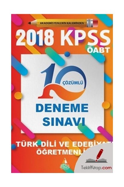 Asos Yayinlari 2018 Kpss Oabt Turk Dili Ve Edebiyati Ogretmenligi 10 Cozumlu Deneme Sinavi Trendyol