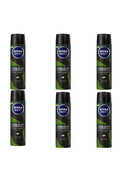 Nivea Men Deep Dimension Amazonia Sprey Deodorant 150 Ml Erkek 6 Adet Trendyol
