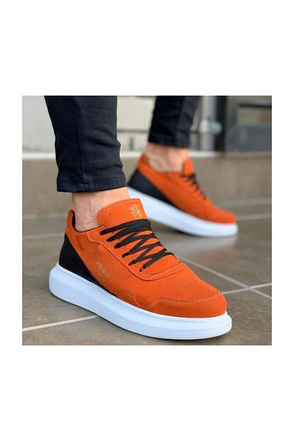 Knack Gunluk Yuksek Taban Turuncu Erkek Ayakkabi Kn040 Trendyol