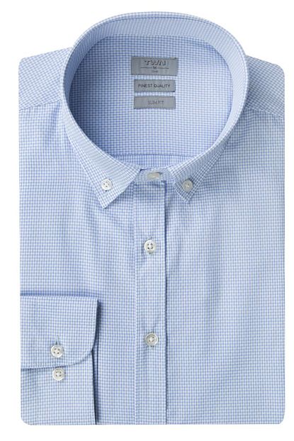 Twn Mavi Renk Erkek Gomlek Slim Fit Trendyol