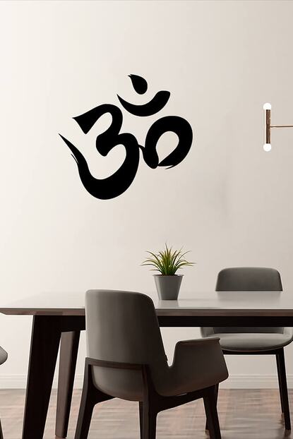 mignatis om yoga sembolu duvar sticker siyah 60x56cm fiyati yorumlari trendyol