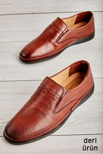 Bambi Hakiki Deri Taba Erkek Casual Ayakkabi L17320502 Trendyol