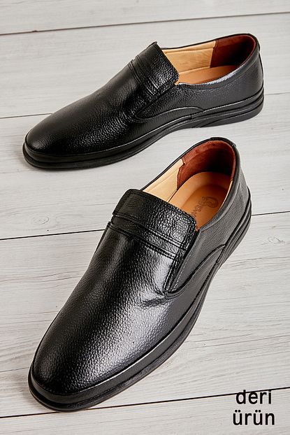 Bambi Hakiki Deri Siyah Erkek Casual Ayakkabi L17320502 Trendyol