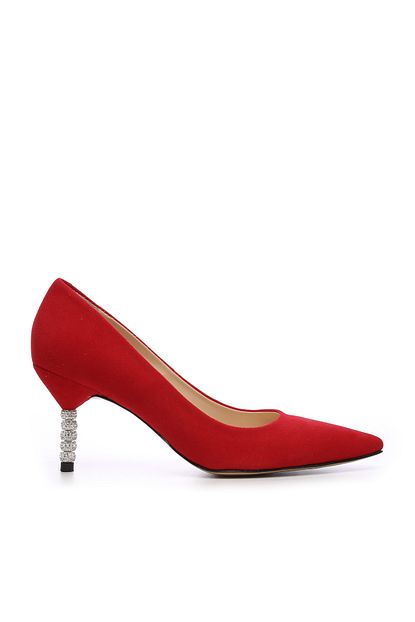 Kemal Tanca Kirmizi Kadin Vegan Stiletto Ayakkabi 22 6244 Bn Ayk Y19 Trendyol