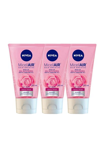 Nivea Gul Suyu Iceren Makyaj Temizleme Jeli 150 Ml X 3 Adet Trendyol