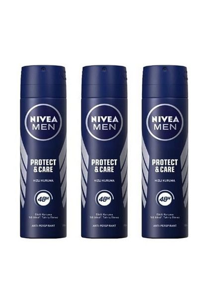 Nivea Protect Care Erkek Deodorant 150 Ml X 3 Adet Trendyol