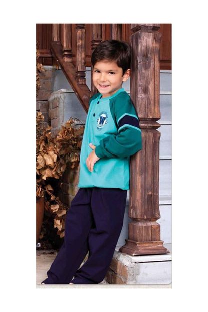 Iki Yildiz Erkek Cocuk Pijama Takim 81109 Trendyol