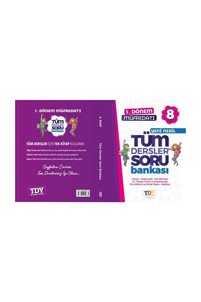 Tdy Yayinlari Tdy Lgs 8 Sinif 1 Donem Mufredati Tum Dersler Soru Bankasi 2020 Yeni Trendyol