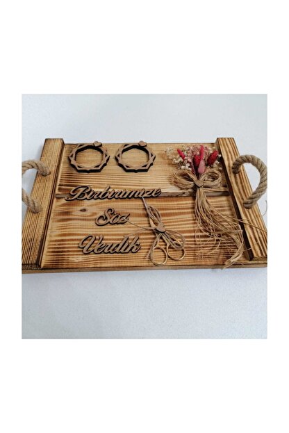 Deneme Zamani Soz Nisan Yuzuk Tepsisi Ahsap Tepsi Modeli Otantik Trendyol