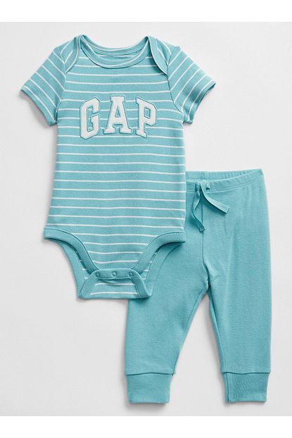 Gap Baby Erkek Bebek Logo Desenli Body Ve Alt Takimi Trendyol