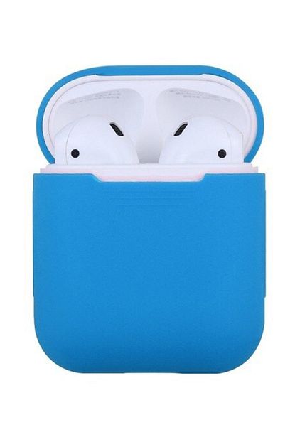 Robotekno Apple Airpods Kilif Airpod Koruma Kilifi Silikon Koruyucu Kabi Mavi Trendyol