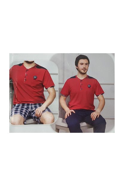 Iki Yildiz Erkek Pijama 3 Lu Takim 53501 Trendyol