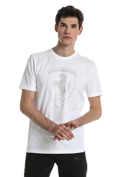 Puma Ferrari Big Shield Erkek T Shirt Trendyol