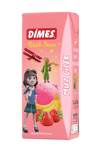 Dimes Dimes Kucuk Prens Muz Ve Cilekli Icecek 200 Ml Trendyol