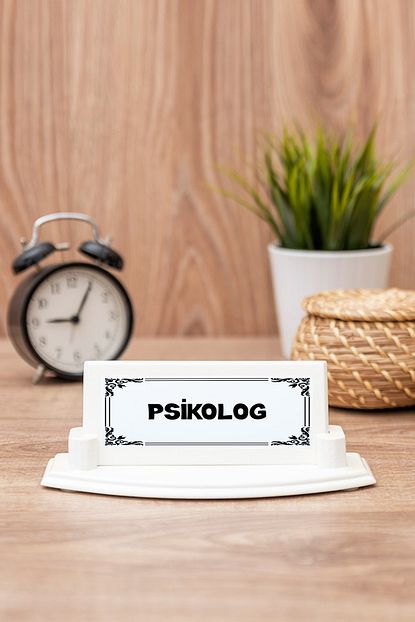 Hediyedukkani Psikolog Beyaz Masa Isimligi Trendyol