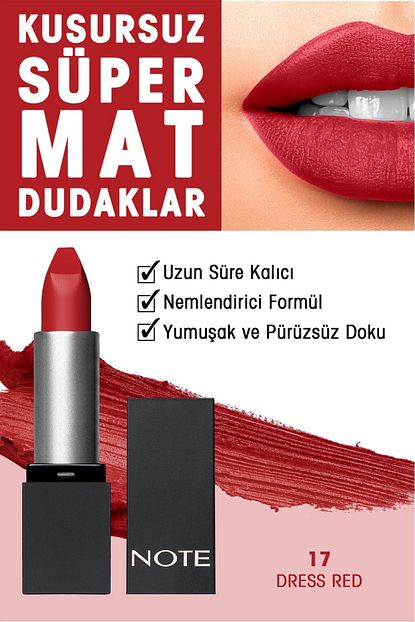 Note Ruj Mattever Lipstick 17 3760237852649 Trendyol