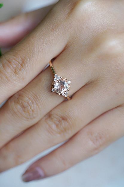 My Diamond Vintage Model Morganit Tasli Pirlanta Yuzuk Trendyol