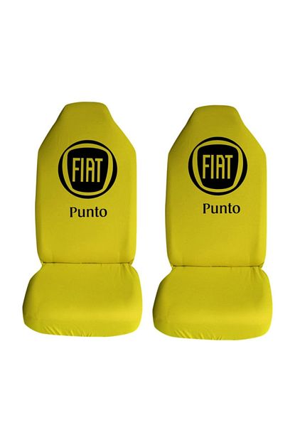 Modatools Fiat Punto Ozel Araba Oto Koltuk Kilifi On Koltuklar Sari Penye Araca Ozel Baskili Trendyol