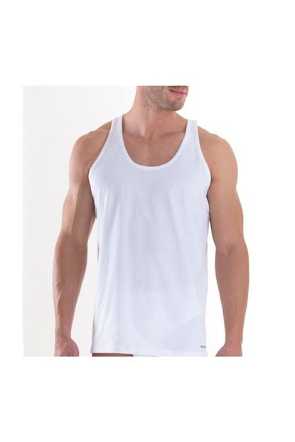 Blackspade Erkek Atlet 2 Li Paket Loose Fit 9225 Beyaz Trendyol