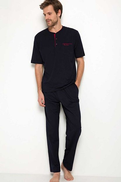 Pierre Cardin 5370 3 Lu Kisa Kol Sortlu Erkek Pijama Takimi Trendyol