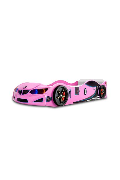 Inegoldeneve Bmw Arabali Yatak Araba Karyola Isikli Pembe Trendyol