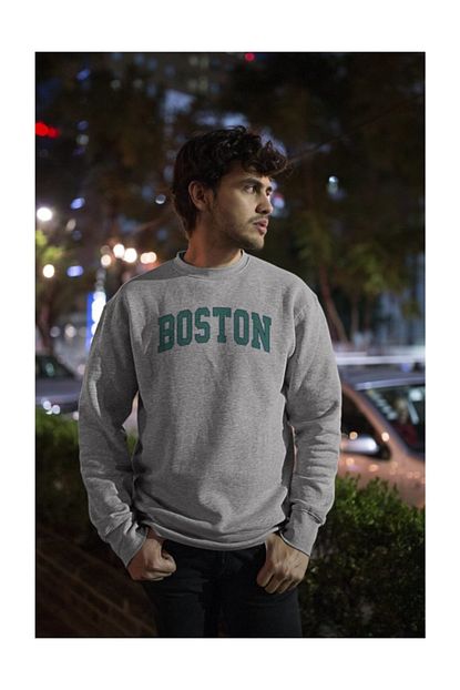 Angemiel Wear Mavi Renkli Boston Erkek Sweatshirt Trendyol