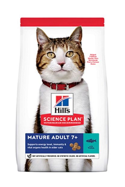 Hills Science Plan Mature Adult 7 Tuna Balikli Yasli Kedi Mamasi 1 5 Kg Trendyol