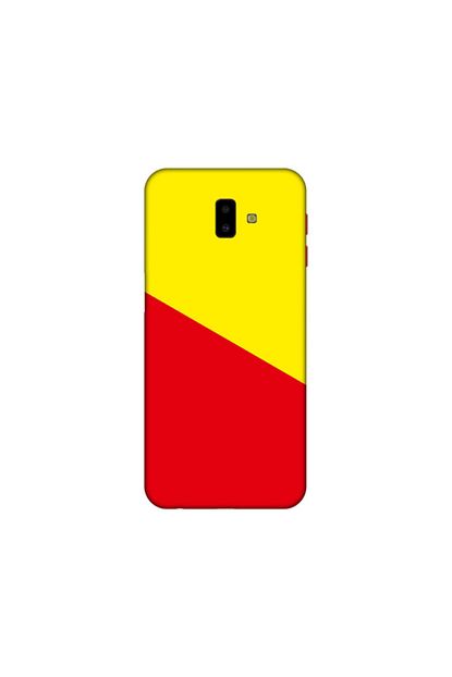 Kapak Olsun Samsung J6 Plus Sari Kirmizi Capraz Telefon Kaplamasi Trendyol