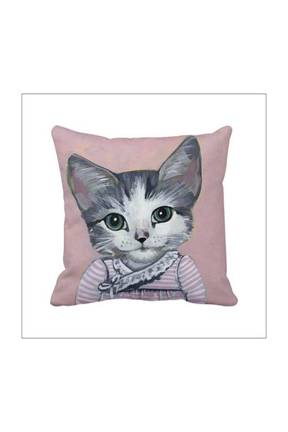 Asr Tatli Elbiseli Kedi Yastik Trendyol
