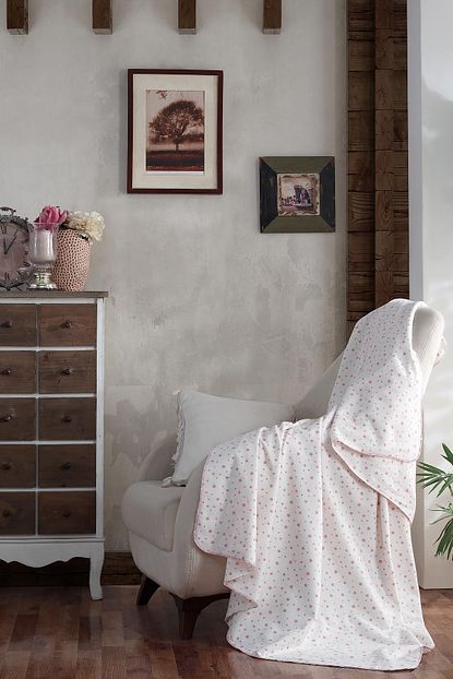 Ladymoda 100 Pamuklu Bebek Battaniyesi Pink Star Trendyol