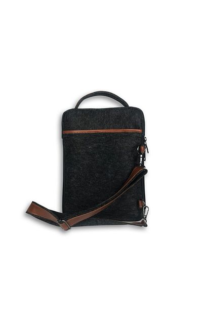 Misingpiece 13 Deri Detayli Askili Kece Laptop Cantasi Trendyol