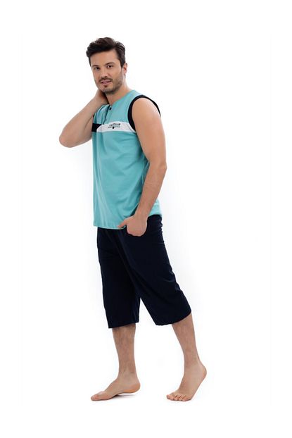 Celebi 8415 Erkek Penye Kapri Pijama Takim Trendyol