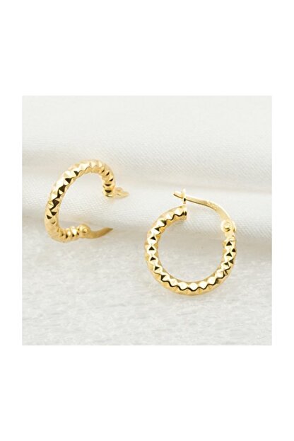 Bilezikci Kalemli 14 Ayar Altin Mini Halka Kupe Trendyol