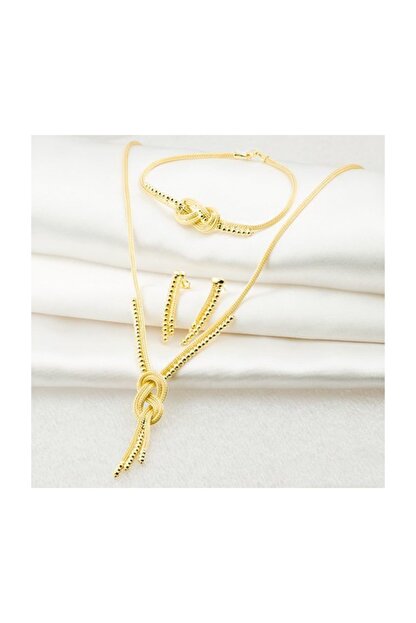 Jival Top Top 14 Ayar Altin Orgu Taki Seti Trendyol