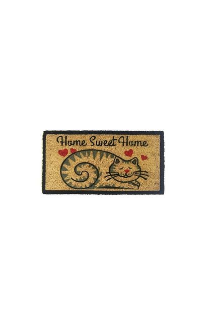 Giz Home Koko Kapi Paspasi 33x60 Krem Kalpli Kedi Trendyol