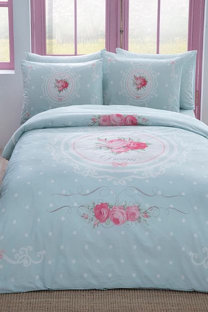 Tac Ranforce Cift Kisilik Nevresim Takimi Diane Mint Trendyol