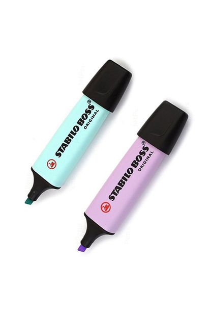 stabilo 2li pastel lila turkuaz