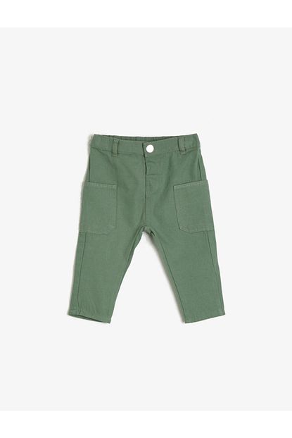 Koton Kids Yesil Erkek Bebek Pantolon Trendyol