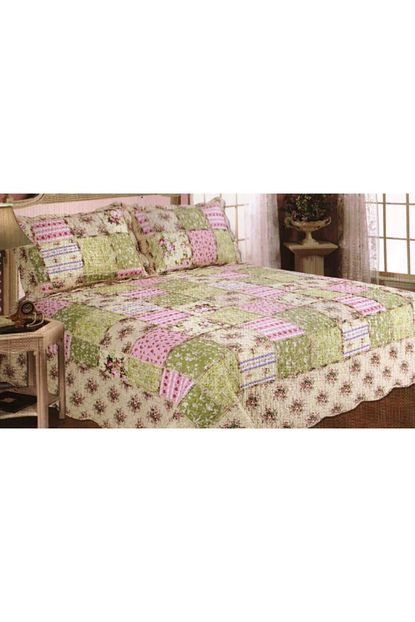 Elfin Patchwork Cift Kisilik Yatak Ortusu Goksu Trendyol