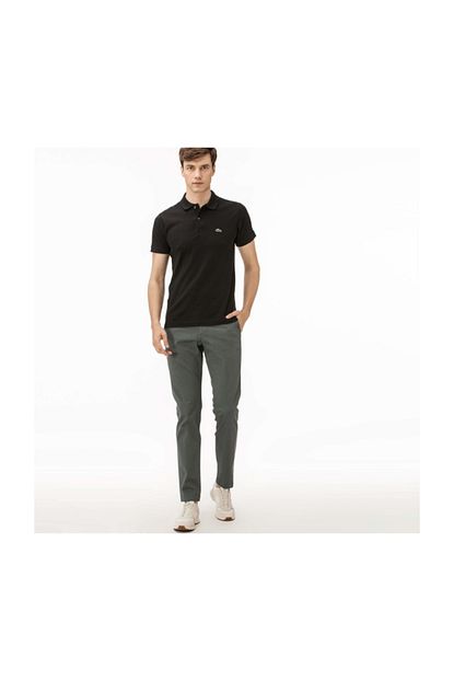 Lacoste Erkek Slim Fit Strec Pamuklu Gri Chino Pantolon Hh9547 Trendyol