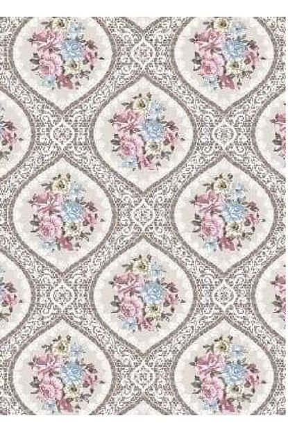 Elfin Armada Rolyef Super Soft Lastikli Hali Ortusu 4m2 Pembe Mavi Trendyol