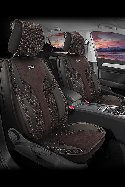 Deluxe Boss Seat Ibiza Uyumlu Kadife Deri Oto Koltuk Kilifi Luxury Fit Comfort Cf13 Trendyol