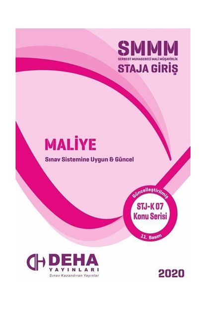 Deha Yayinlari 2017 Serbest Muhasebeci Mali Musavirlik Staja Giris Maliye Trendyol
